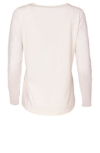 Cream Mesh Sleeved Top