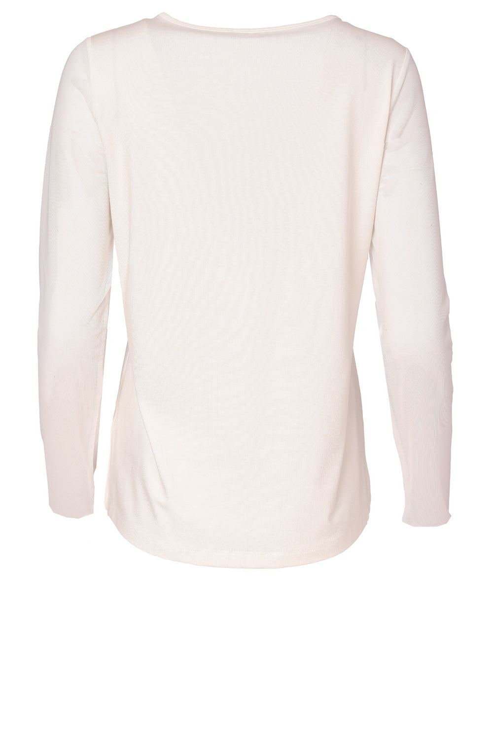 Cream Mesh Sleeved Top