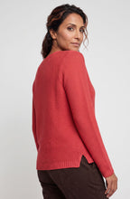 Sienna Red Horizontal Knit Henny Jumper