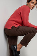 Sienna Red Horizontal Knit Henny Jumper