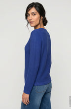 Cobalt Blue Horizontal Knit Henny Jumper