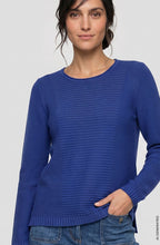 Cobalt Blue Horizontal Knit Henny Jumper
