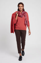 Sienna Red Textured Knit Henny Jumper