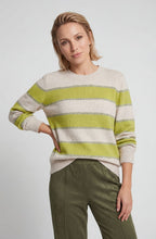 Wild Lime Striped Relaxed Fit Henny Jumper