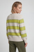 Wild Lime Striped Relaxed Fit Henny Jumper