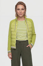 Wild Lime Quilted and Knitted Henny Jacket