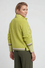 Wild Lime Quilted and Knitted Henny Jacket