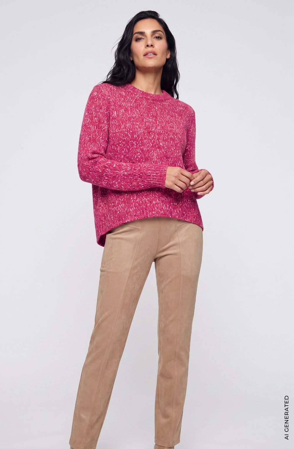 Redberry Melange Chunky Knit Cora Jumper