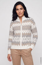 Pearl Grey Melange Fluffy Henny Cardigan