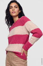 Redberry Stripe Chunky Knit Oversized Cora Jumper