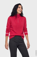 Redberry High Neck Quarter Zip Henny Jumper