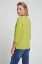 Wild Lime Square Stitch Top