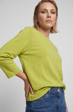 Wild Lime Square Stitch Top
