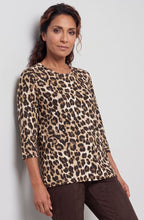 Coffee Bean Animal Print Edda Top
