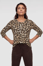 Coffee Bean Animal Print Edda Top