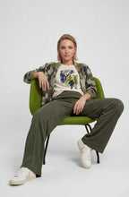 Almond Beige Modern Balance Placement Print Edda Top