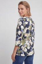 Moss Green Graphic Print Hannah Top