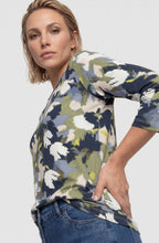 Moss Green Graphic Print Hannah Top