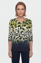 Wild Lime Animal Print Edda Top