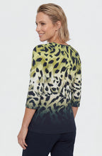 Wild Lime Animal Print Edda Top