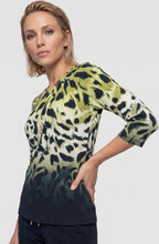Wild Lime Animal Print Edda Top