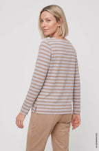 Hazelnut Striped Relaxed Fit Hannah Top
