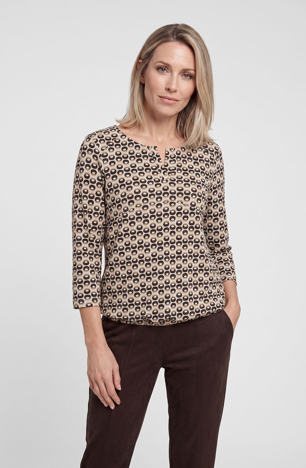 Almond Beige Relaxed Clara Top