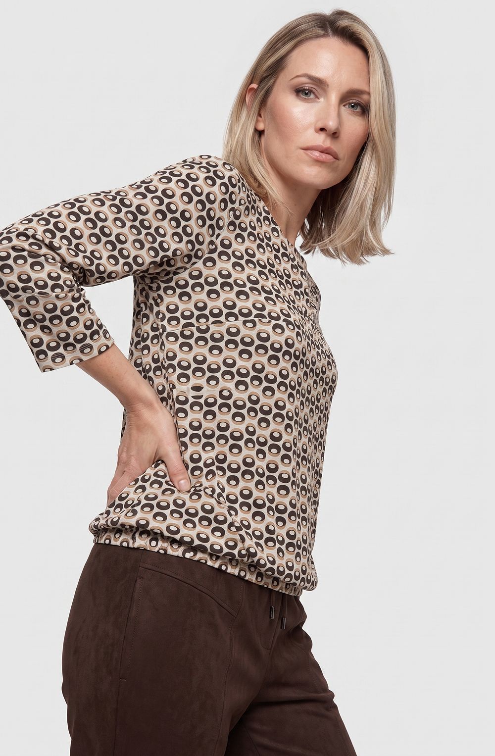 Almond Beige Relaxed Clara Top