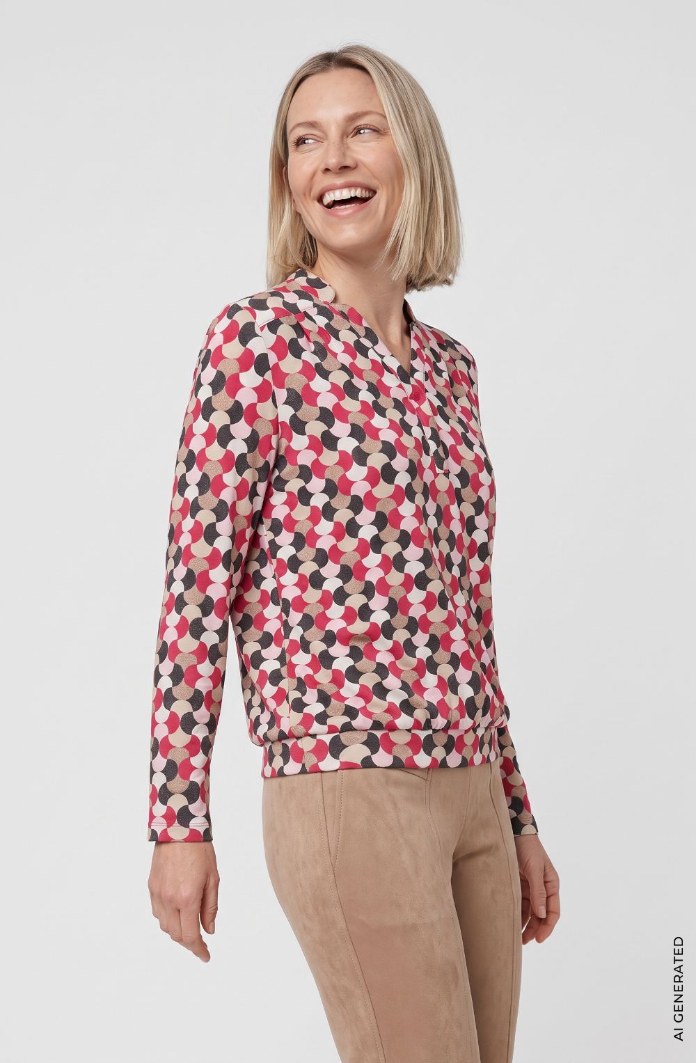 Redberry Abstract Design Top