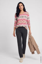 Redberry Abstract Design Hannah Jersey Top