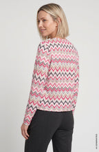 Redberry and Beige Peephole Neck Clara Top