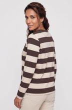 Coffee Bean Striped Henny Sweatshirt