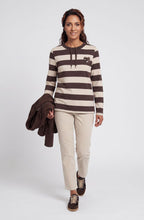 Coffee Bean Striped Henny Sweatshirt