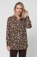 Coffee Bean Animal Print Blouse