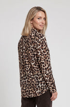 Coffee Bean Animal Print Blouse