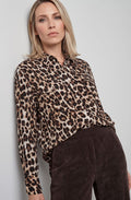 Coffee Bean Animal Print Blouse