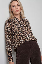 Coffee Bean Animal Print Blouse