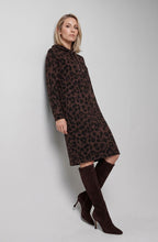 Coffee Bean Animal Print Weighted Jersey Dress