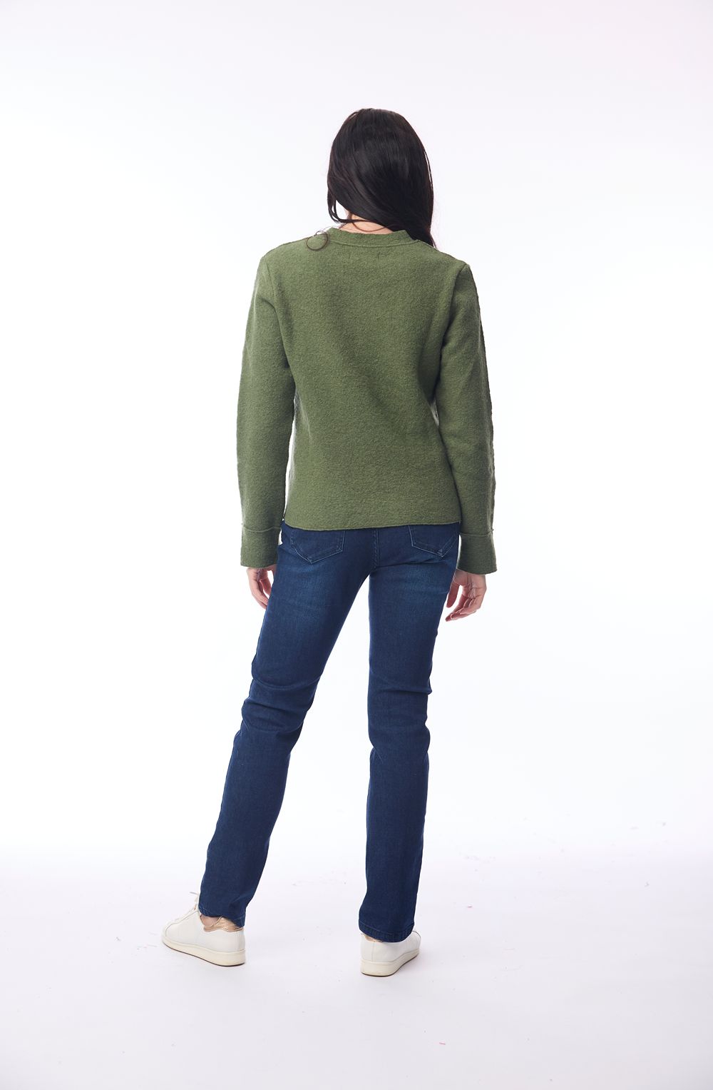 Olive Green Australian Merino Wool Top