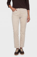 Almond Beige Straight Leg Corduroy Lisa Trousers
