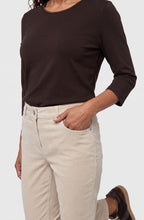 Almond Beige Straight Leg Corduroy Lisa Trousers
