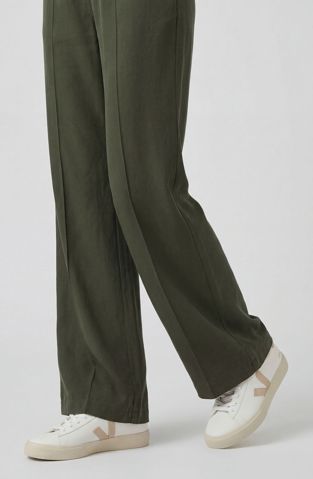 Olive Green Wide Leg Anna Trousers