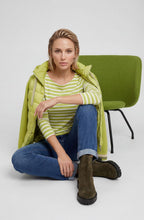 Wild Lime Striped Relaxed Fit Hannah Top