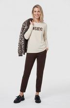 Coffee Bean Faux Suede Straight Leg Lisa Trousers