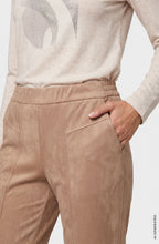 Hazelnut Suede Effect Lisa Straight Trousers