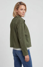 Olive Green Faux Suede Jacket