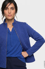 Cobalt Blue Quilted Fleece Lined Henny Jacket