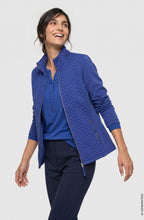 Cobalt Blue Quilted Fleece Lined Henny Jacket