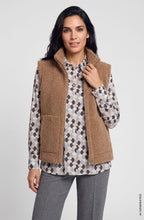 Hazelnut Reversible Faux Fur Gilet