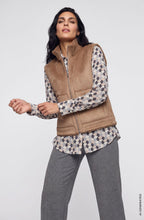 Hazelnut Reversible Faux Fur Gilet
